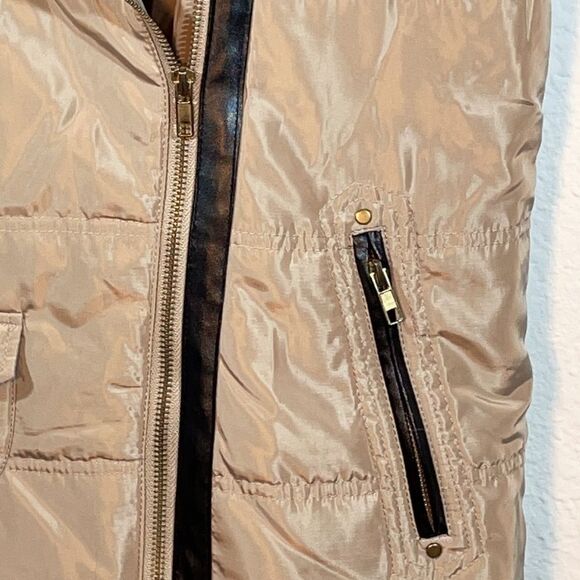 Thyme and Honey vest moto asymmetrical zipper buckle accents Size S - Picture 8 of 10